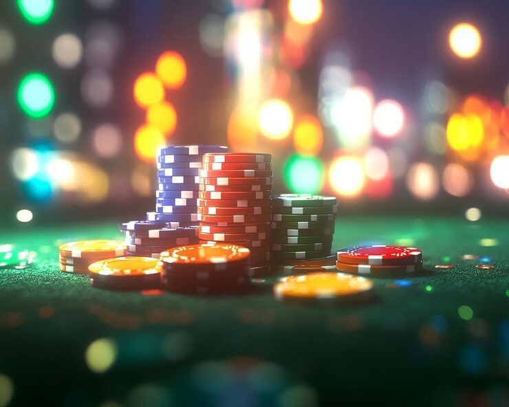 Roulette wheel spinning in our studio